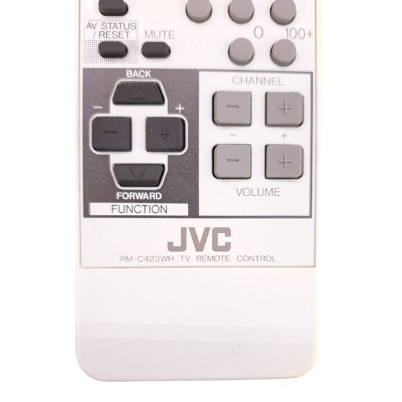 JVC RM-C423WH MasterCommand TV Remote Control White Tested Works - Picture 2 of 4